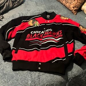 Chicago Blackhawks Men's Jacket - Red and Black
